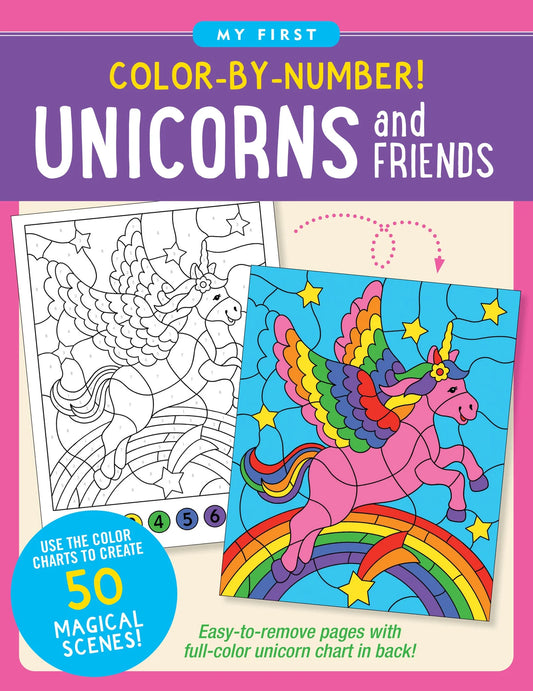 My First Color-By-Number! Unicorn and Friends