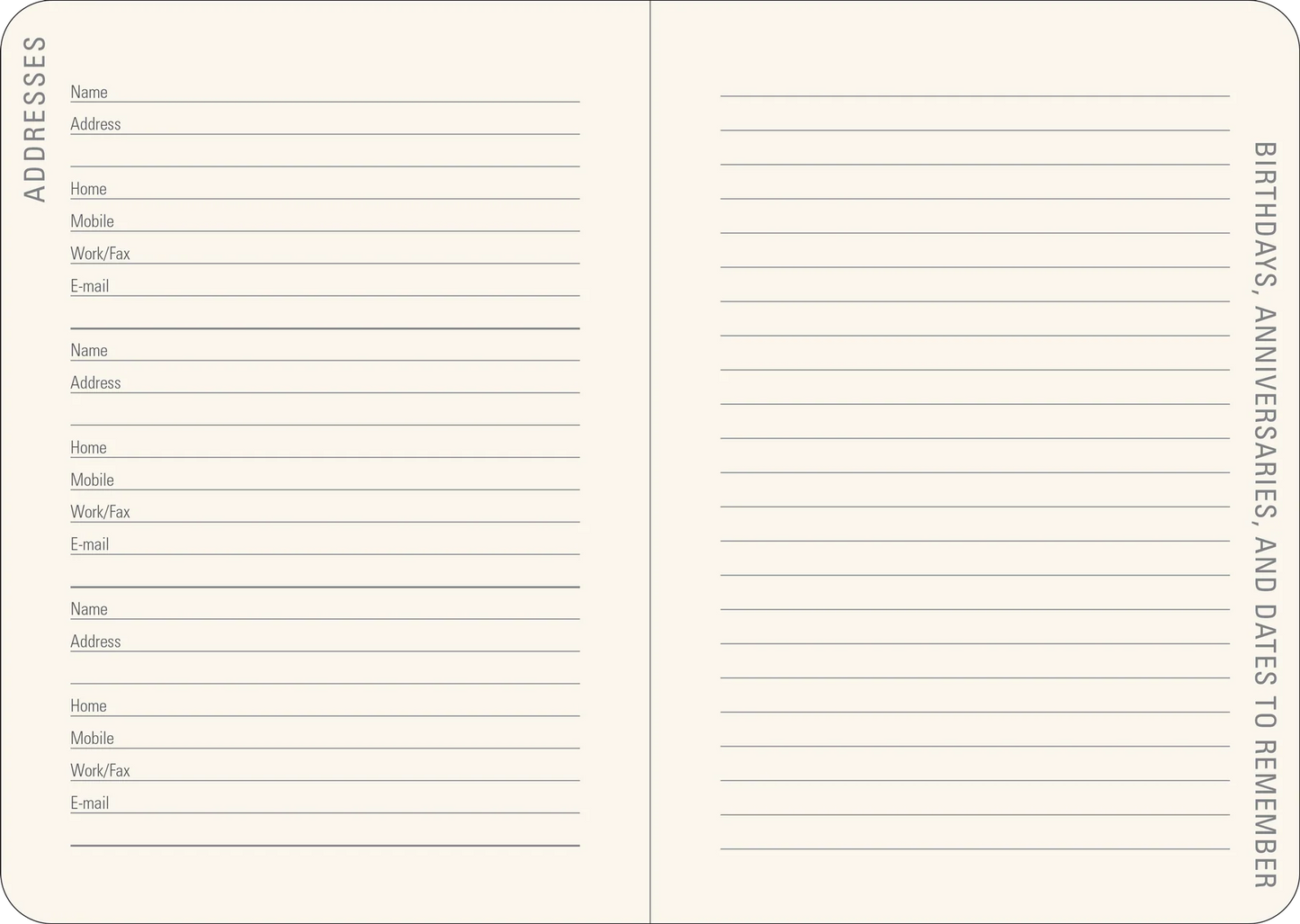 2026 Birds & Berries Weekly Planner