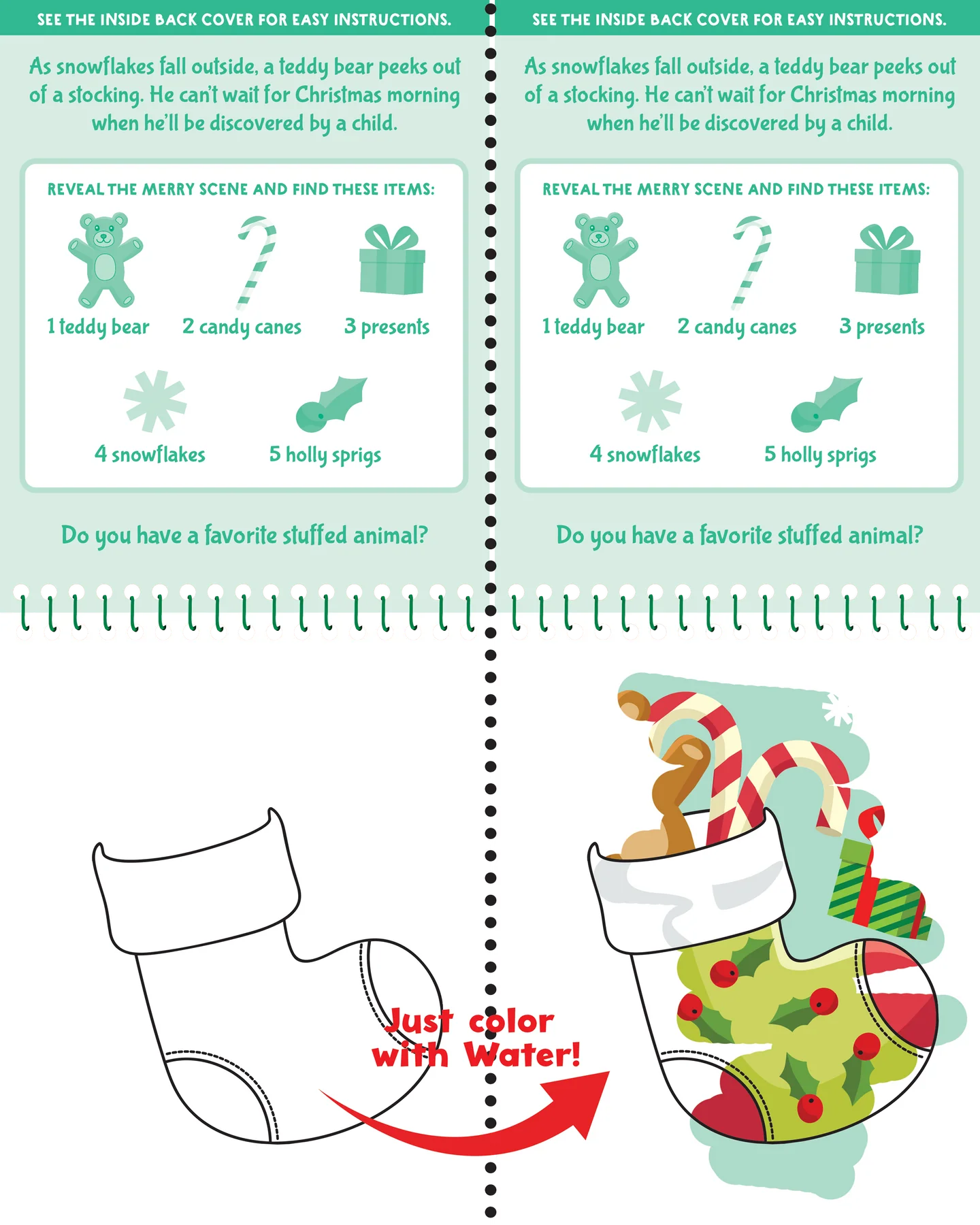 Colour With Water - Christmas