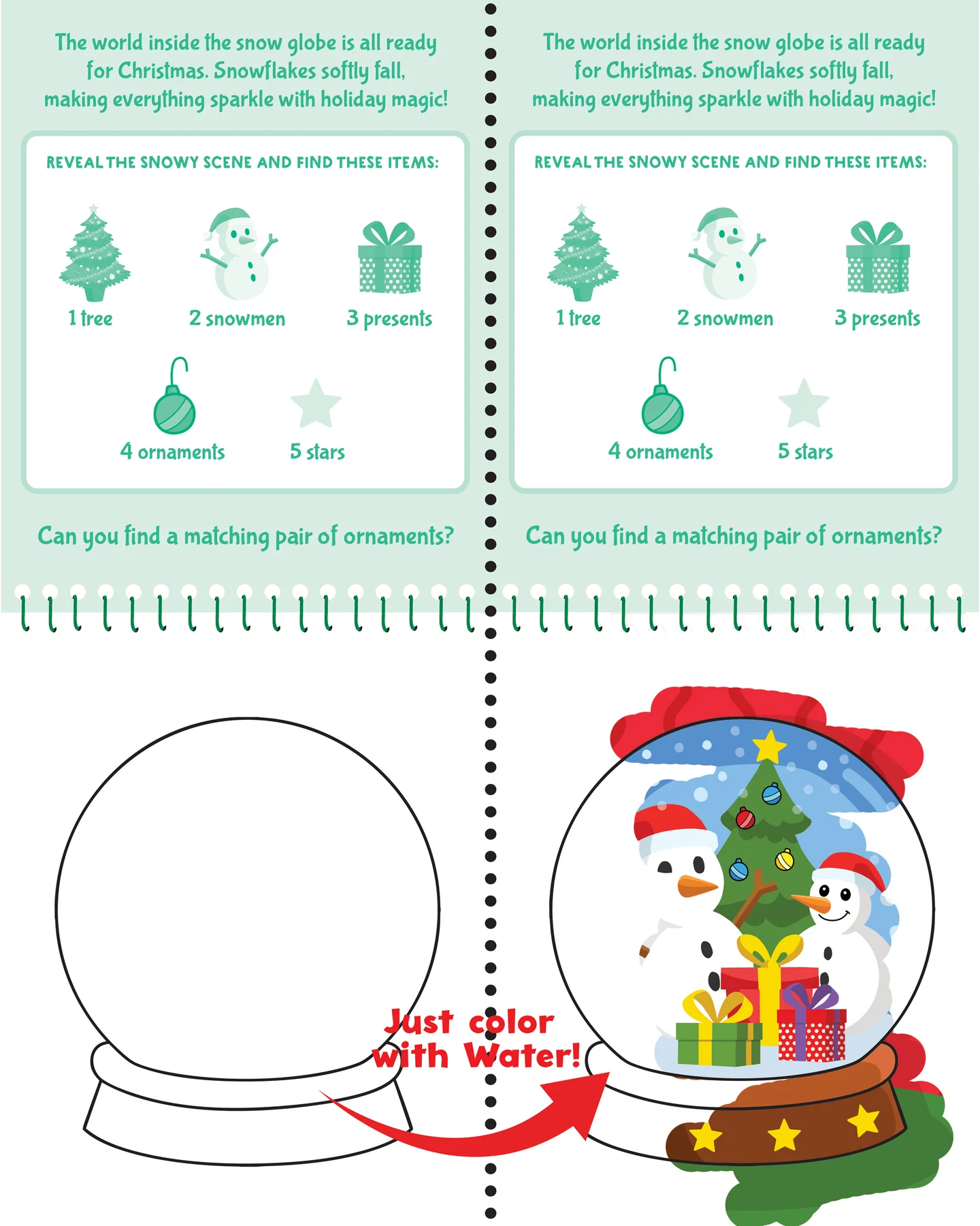 Colour With Water - Christmas