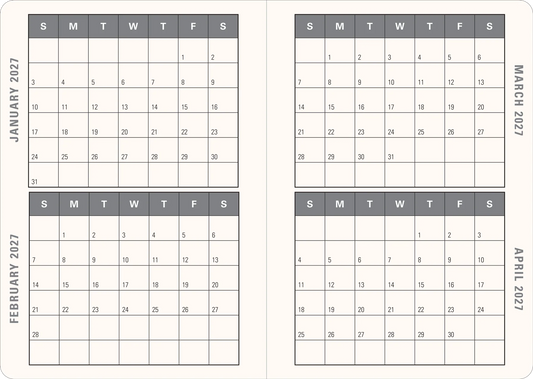 2027 Lavender Wildflowers Weekly Planner