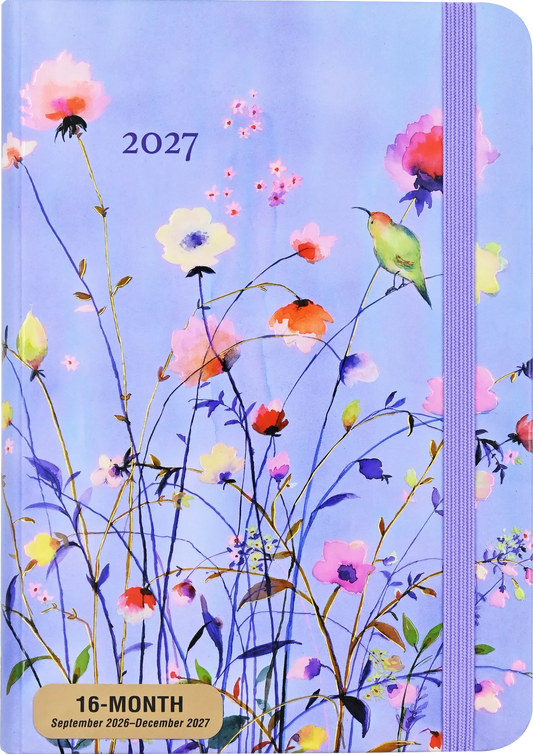 2027 Lavender Wildflowers Weekly Planner