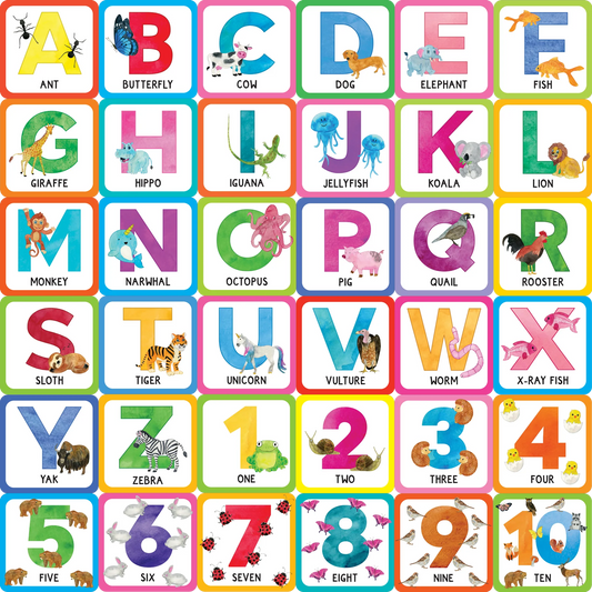 Animal Alphabet Memory Match Game (Set of 72 cards)