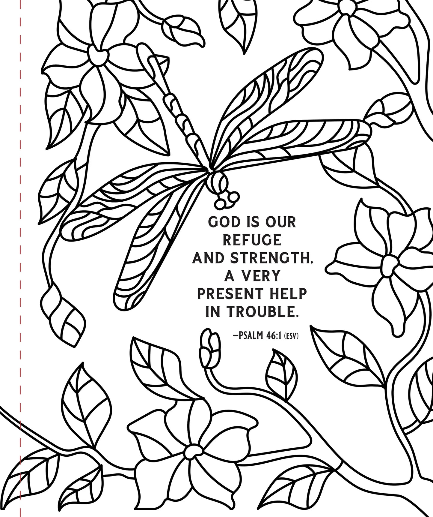 Psalms Large Print Coloring Book - Psalms
