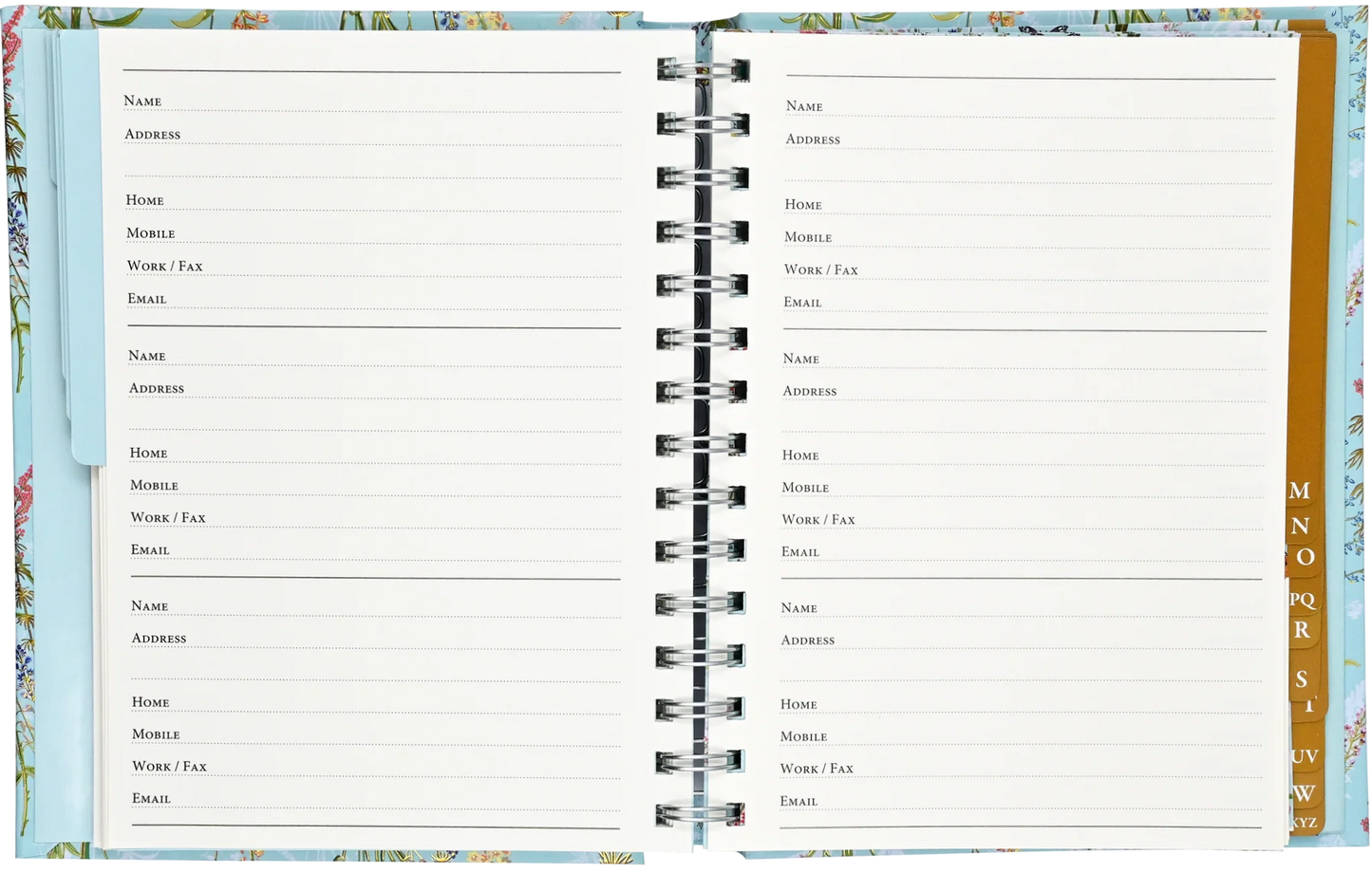 Blooms & Butterflies Large Address Book