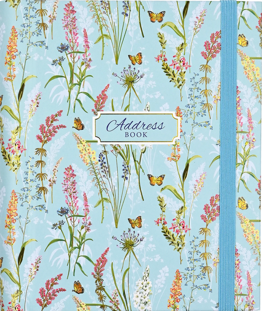 Blooms & Butterflies Large Address Book