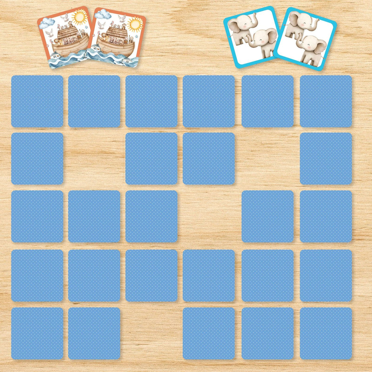 Noah's Ark Memory Match Game (set of 72 cards)