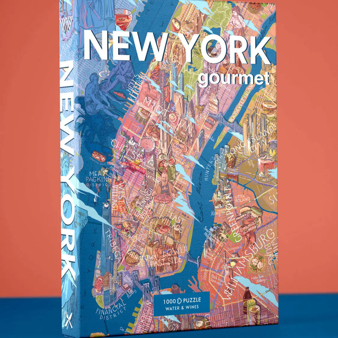 Water & Wines Gourmet Puzzle - New York 1000pc
