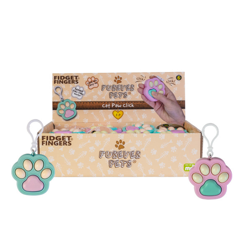 Fidget Keychain Cat Paw Click – Curious And Calm