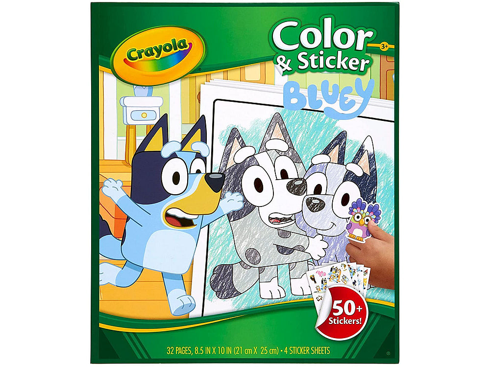 Crayola Bluey Colour & Sticker Book