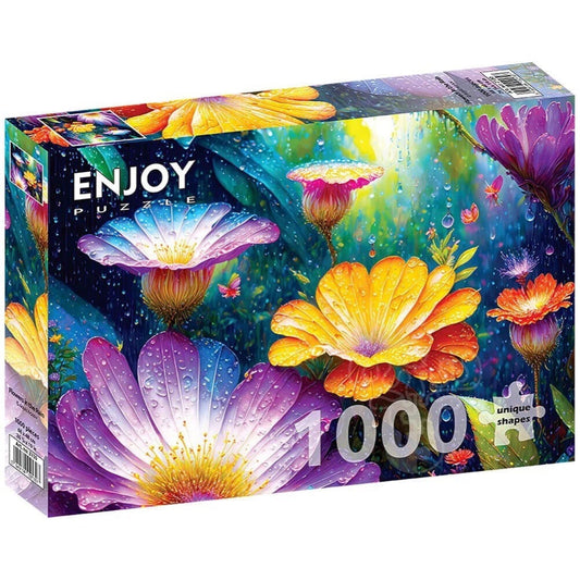 Enjoy Flowers in the Rain 1000pc Jigsaw Puzzle