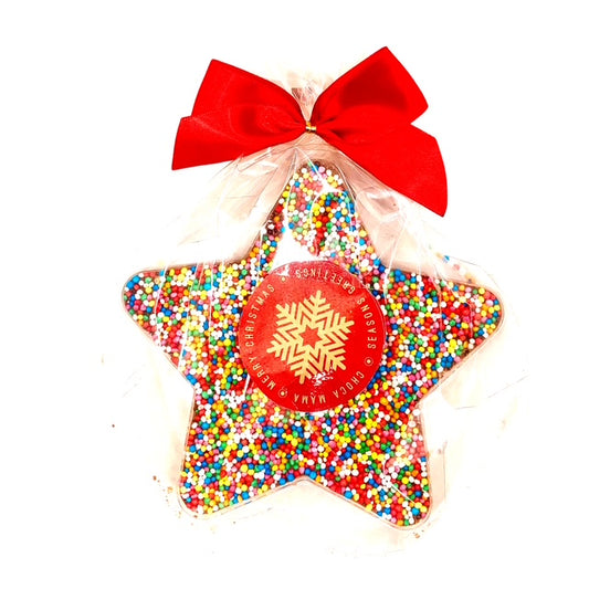 Chocamama Milk Chocolate Christmas Freckled Star 100g