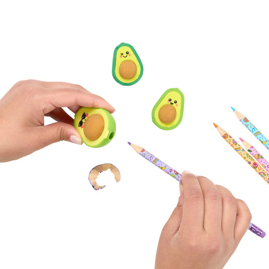 Ooly Avocado Love Eraser + Sharpener Set