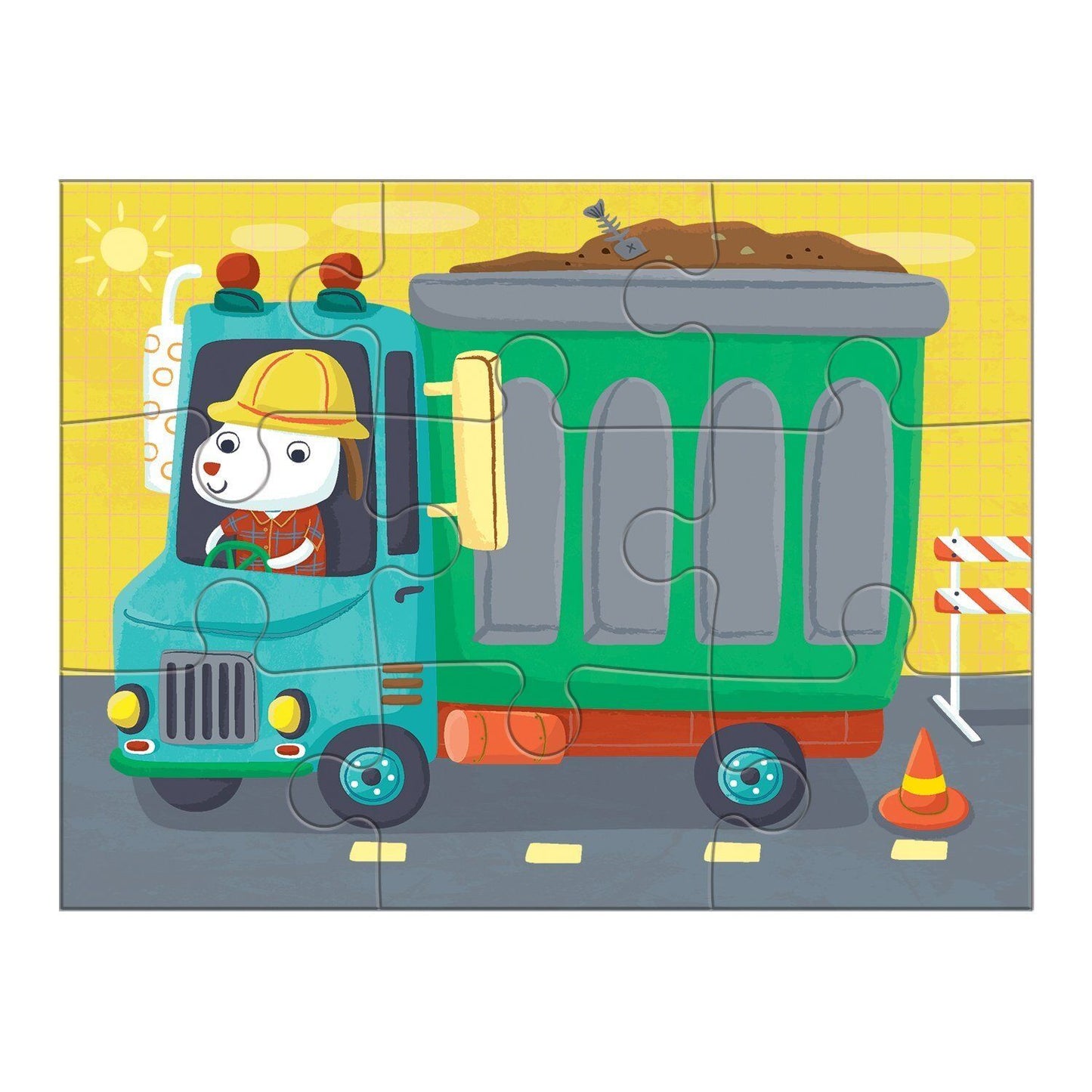 Mudpuppy 4 in A Box Puzzle - Transport