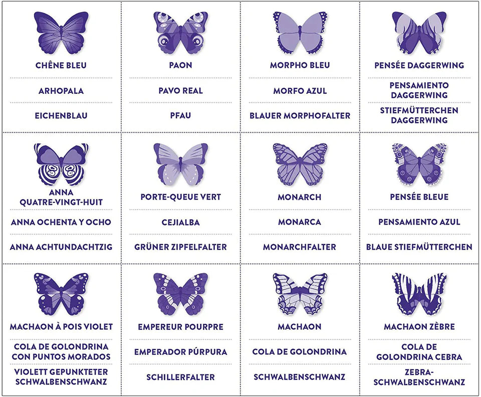 Mudpuppy Memory Match Shaped - Butterflies
