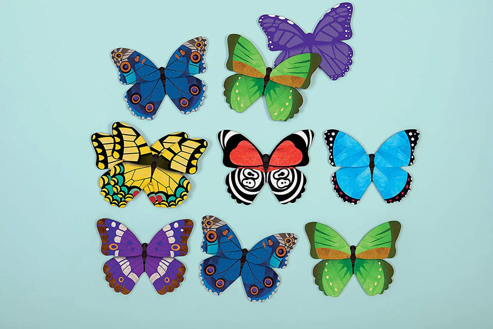 Mudpuppy Memory Match Shaped - Butterflies