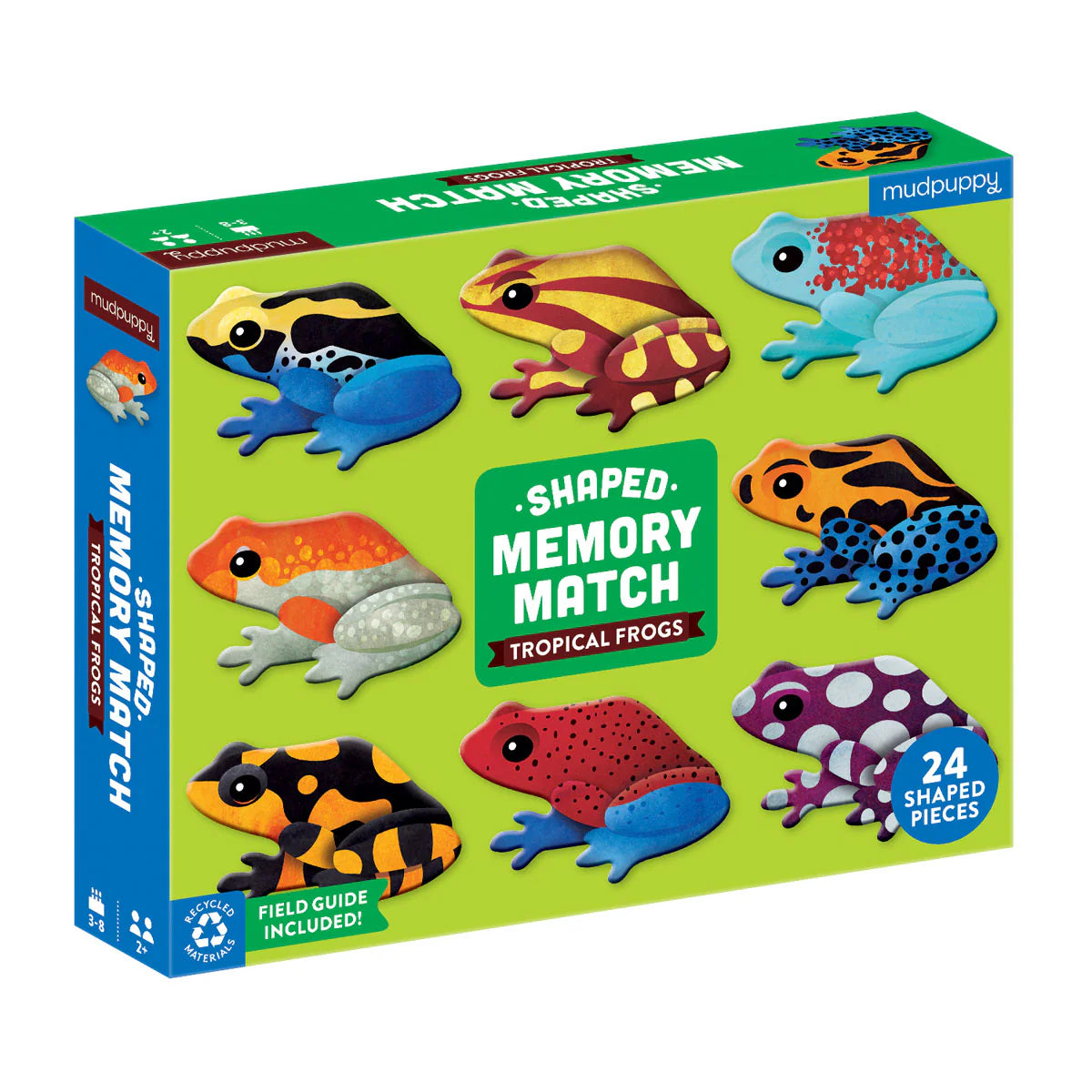 Mudpuppy Memory Match Shaped - Frogs