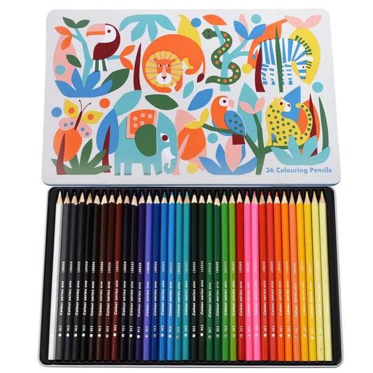 Rex London 36 Colouring Pencils - Wild Wonders
