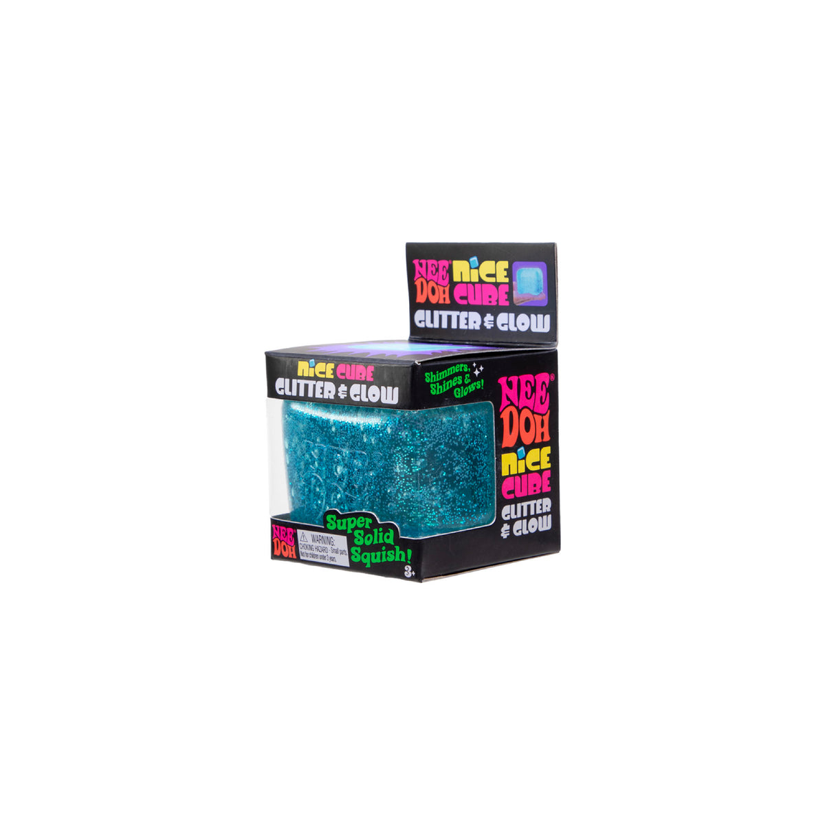 Glitter & Glow Nice Cube NeeDoh (Blue!)