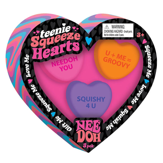 NeeDoh Teenie Squeeze Hearts Assorted Styles