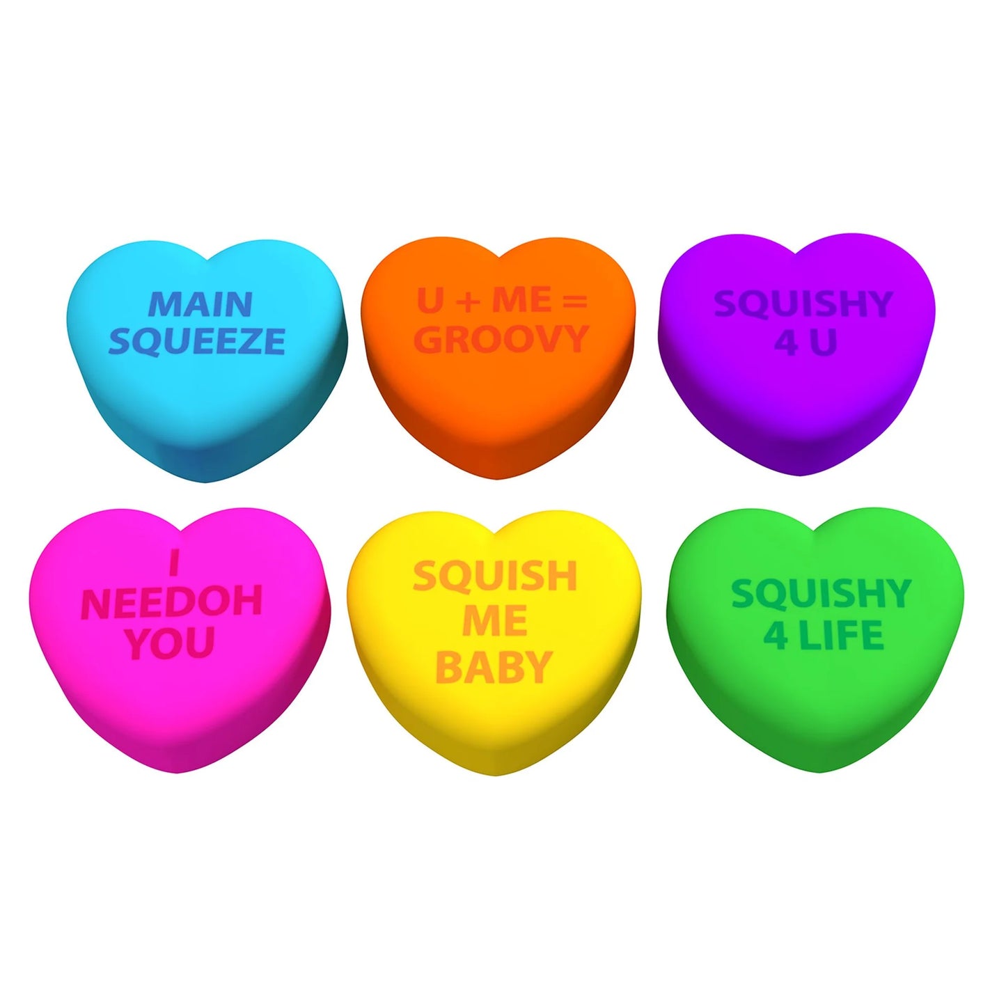 NeeDoh Teenie Squeeze Hearts Assorted Styles