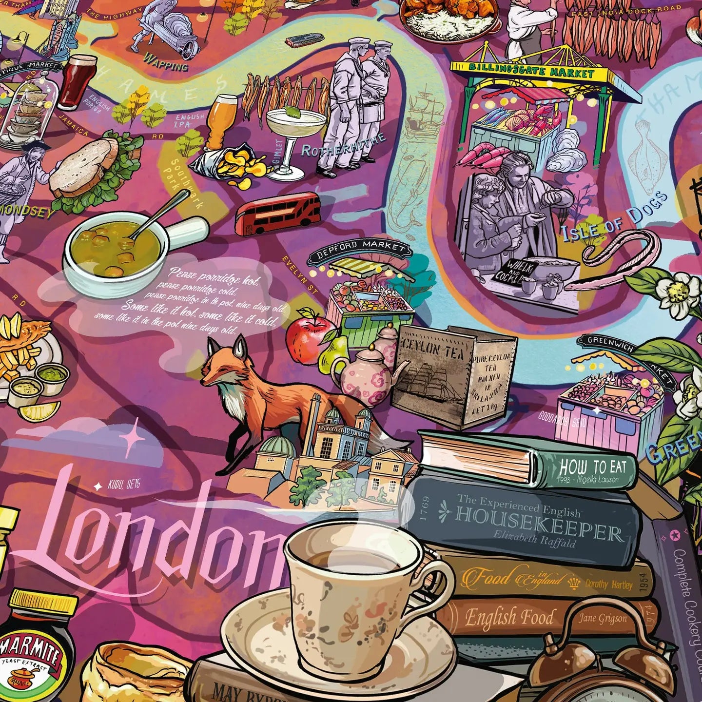 Water & Wines Gourmet Puzzle - London 1000pc