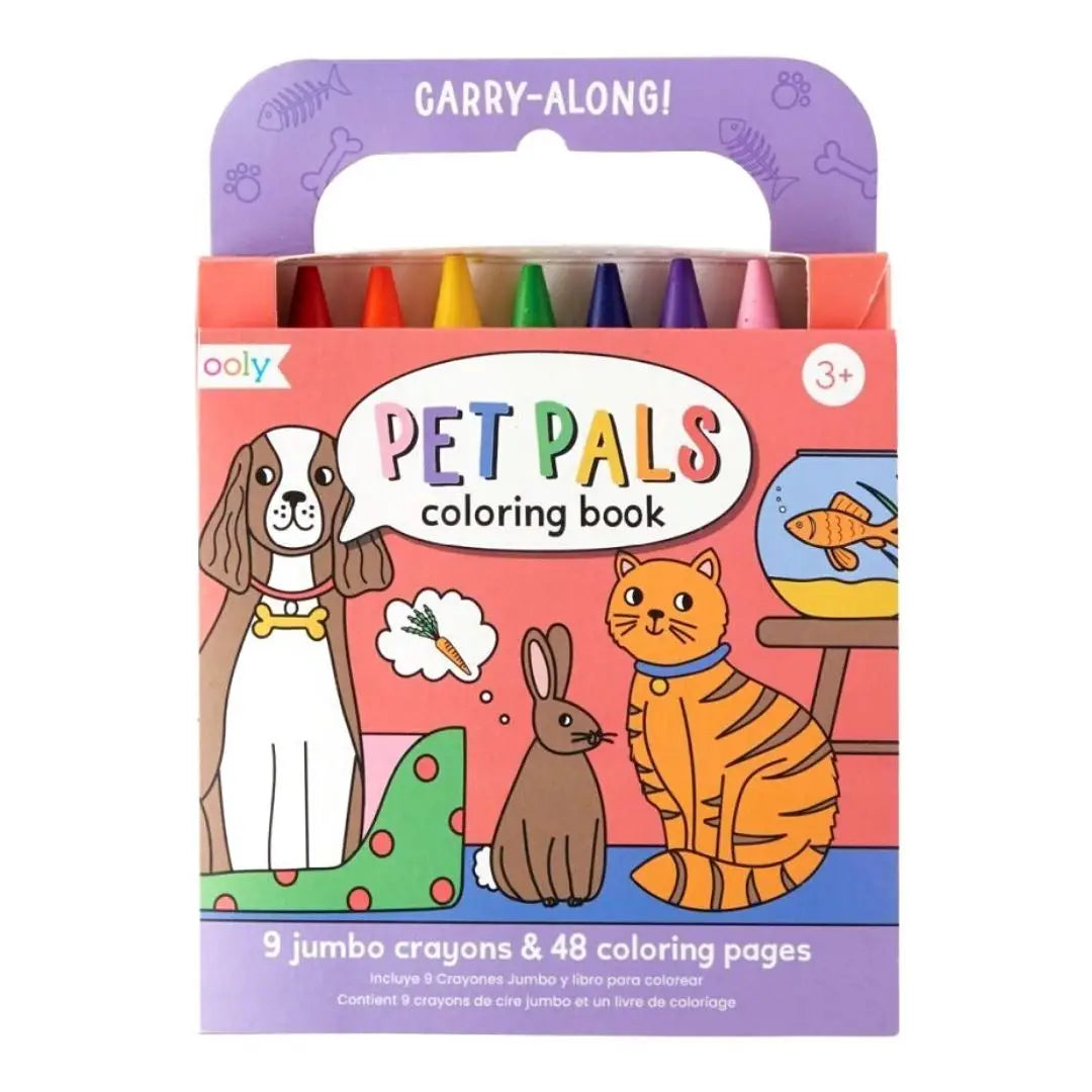Ooly Carry Along Colouring Book - Pet Pals