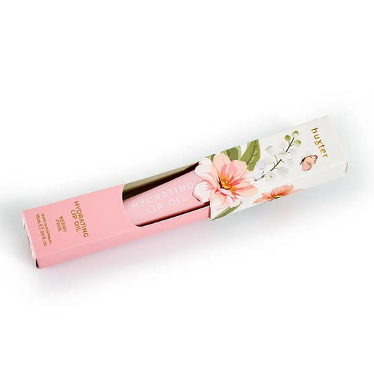 Huxter 15ml Hydrating Lip Oil Boxed - Limited Edition - Berry Pink