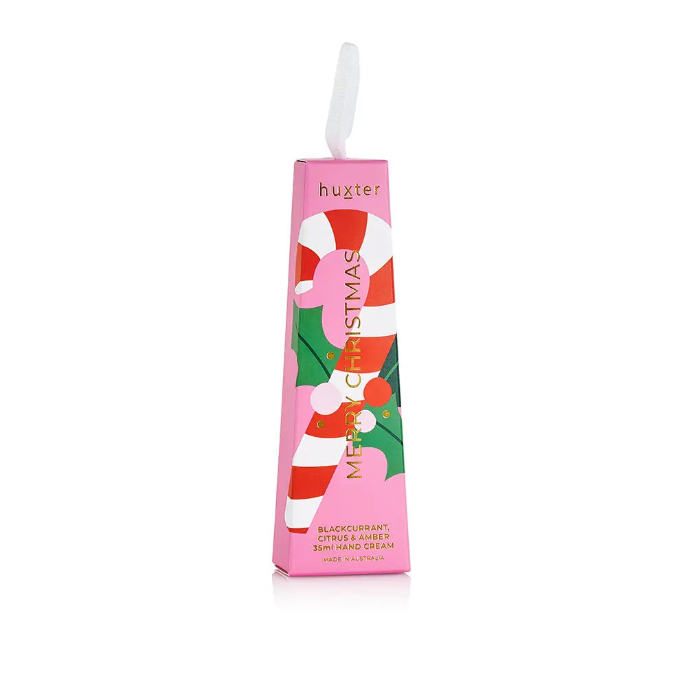 Hanging 35ml H and Cream - Pink - Xmas Flowers Collection - Blackcurrant, Citrus & Amber