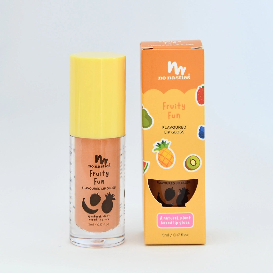 No Nasties Natural Kids Lip Gloss Wands - Fruity Fun
