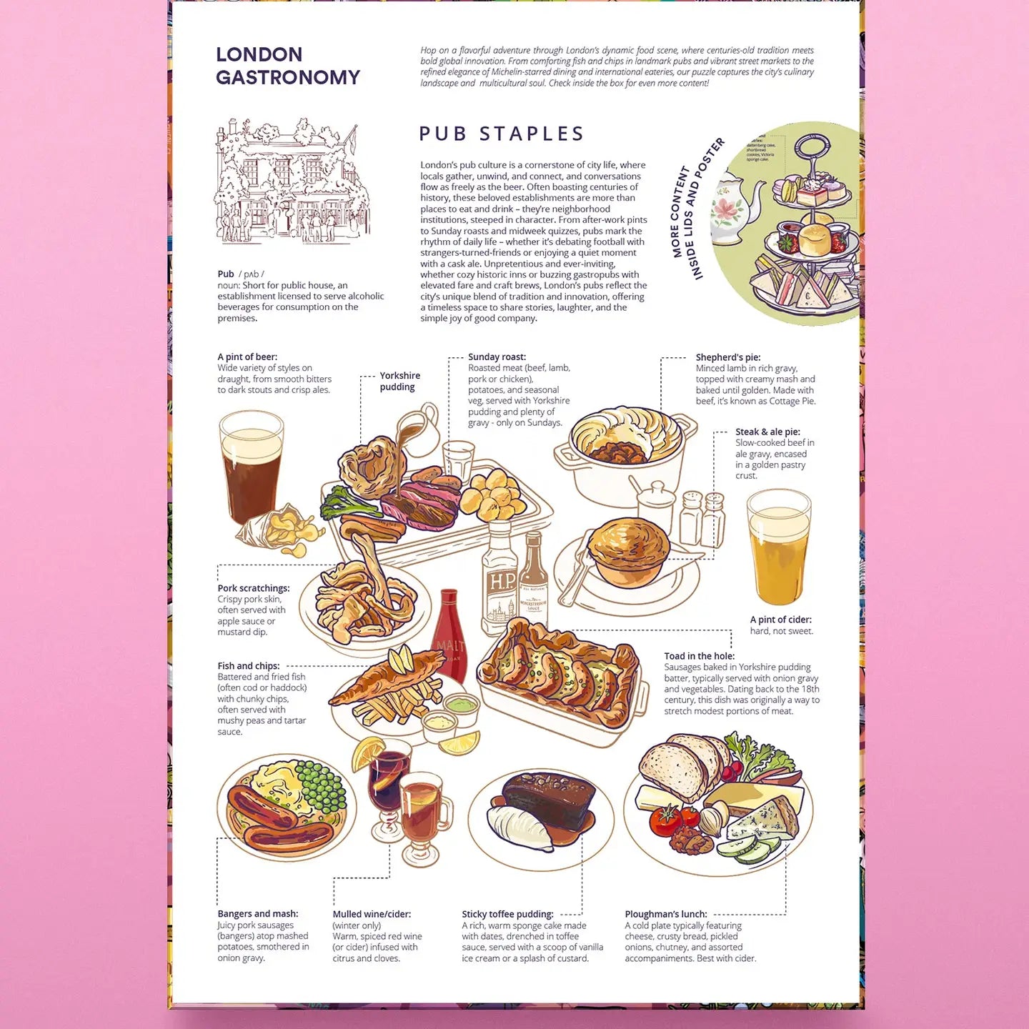 Water & Wines Gourmet Puzzle - London 1000pc