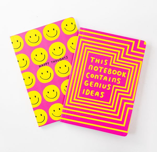 A5 Soft Cover Notebook-Happy Thoughts