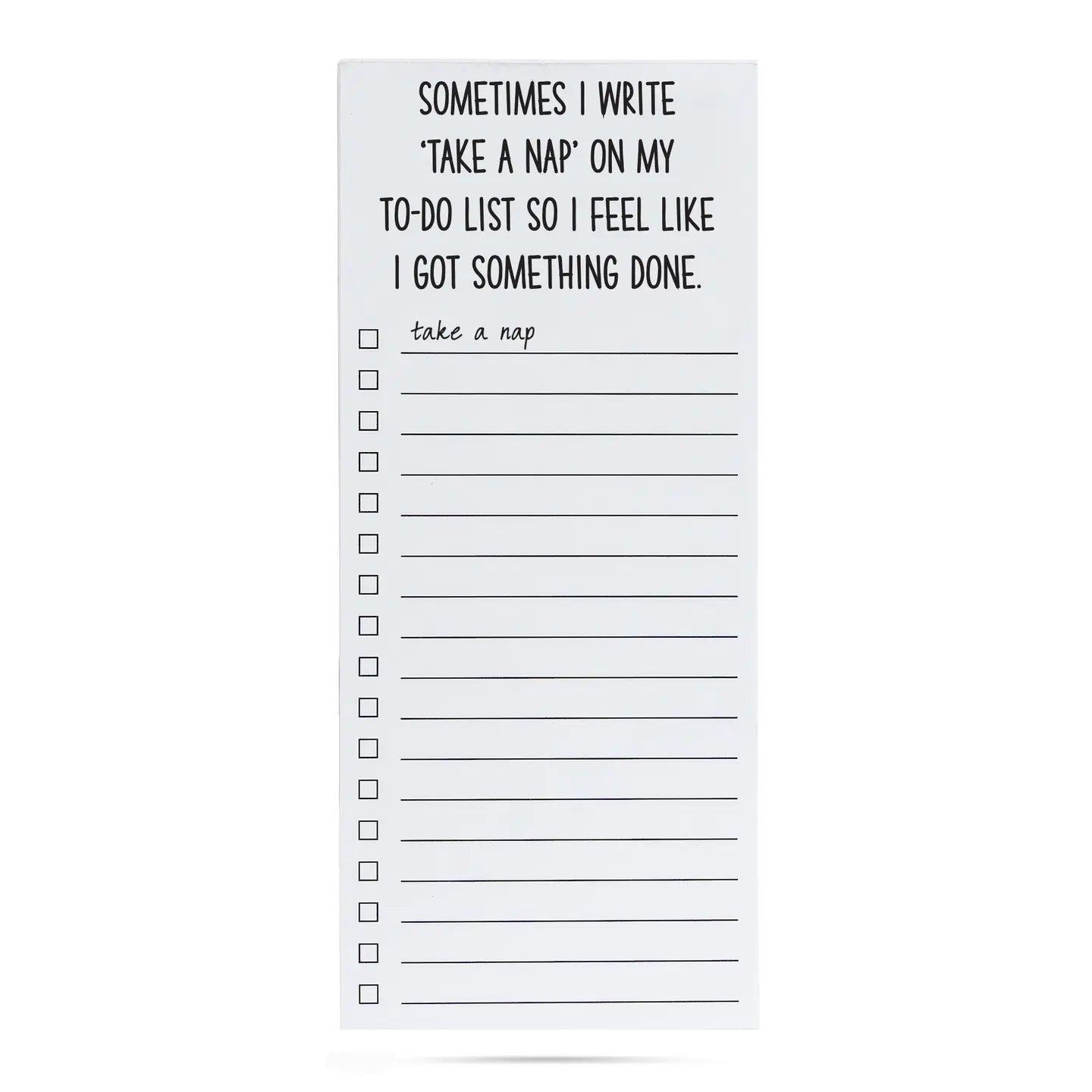 Sometimes I Write Take A Nap On My To Do List Funny List Pad