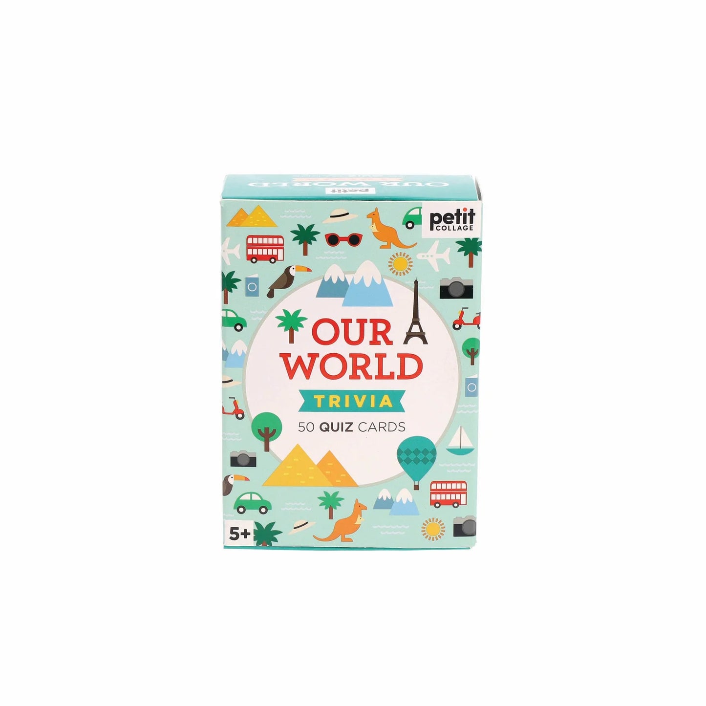 Petit Collage Trivia Card - Our World Multi-Coloured