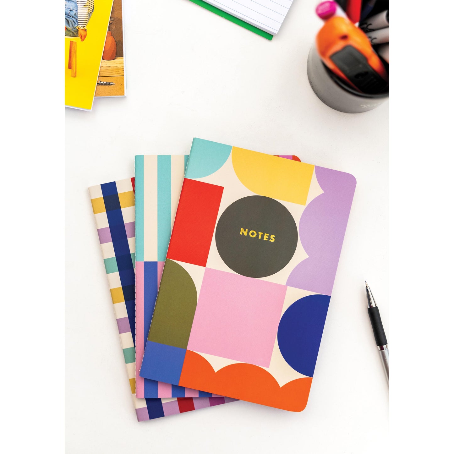 A5 Notebooks 3pcs Set Multi-Coloured