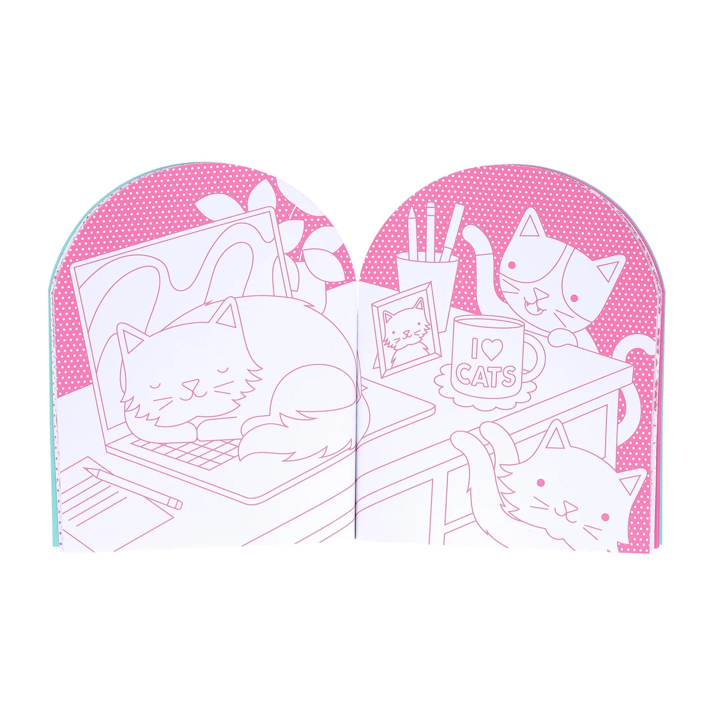 Petit Collage Colouring Book with Sticker - Cats
