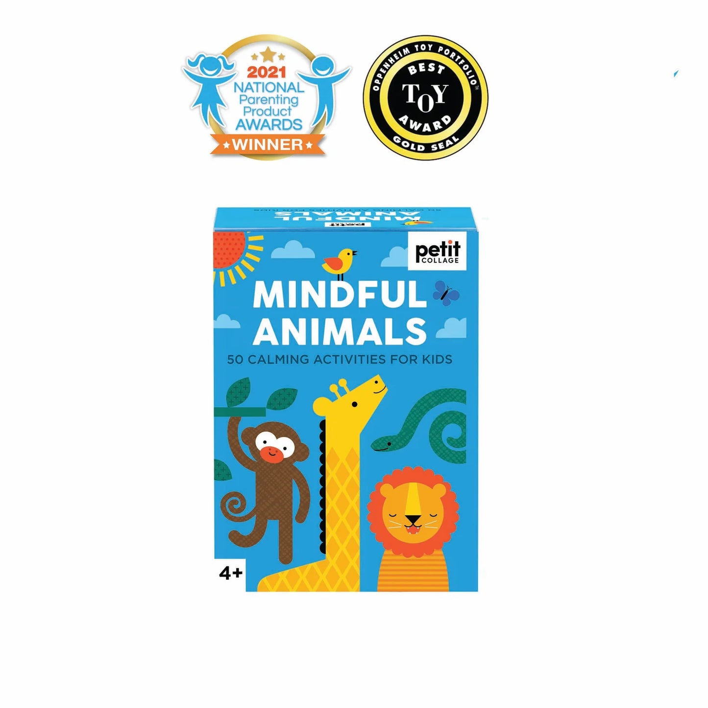 Petit Collage Mindful Animals - Calming Activity Cards Multi-Coloured
