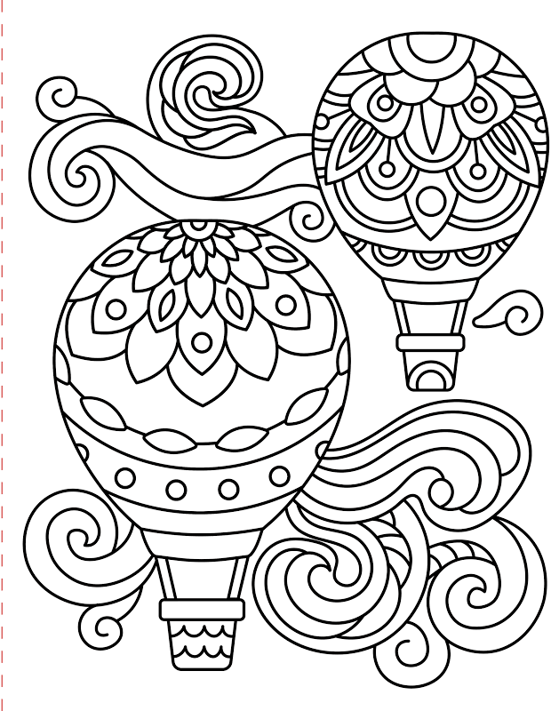 Stress-Relief Large Print Coloring Book)