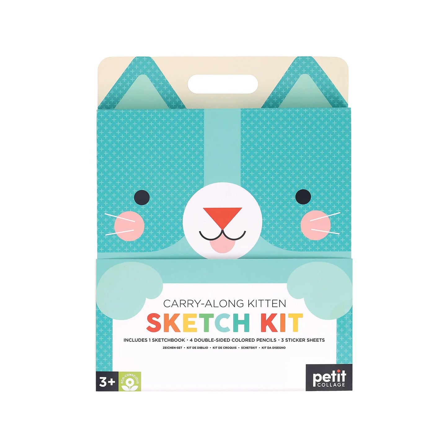 Petit Collage Carry-Along Sketch Kit - Kitten Blue