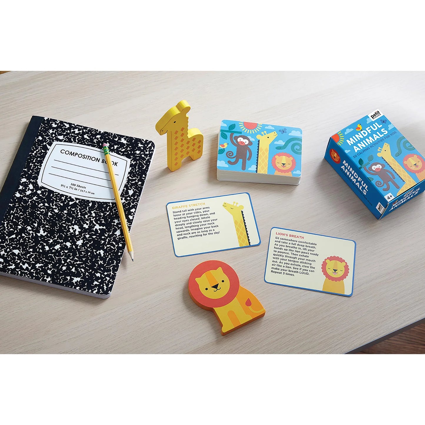 Petit Collage Mindful Animals - Calming Activity Cards Multi-Coloured